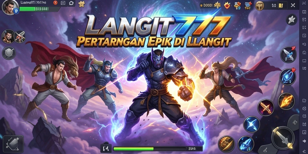 Tampilan mendebarkan gameplay LANGIT777 yang penuh aksi.