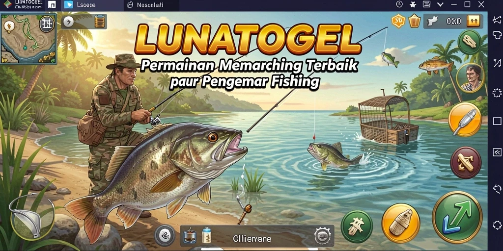 Screenshot gameplay memancing yang menarik di LUNATOGEL.