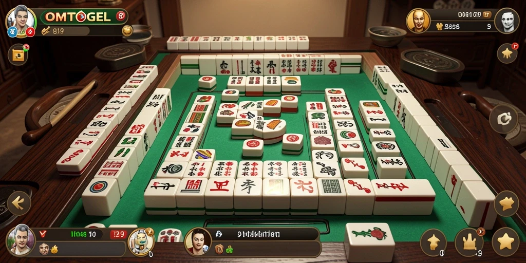 Tangkapan layar gameplay OMTOGEL yang menarik dan penuh tantangan Mahjong.
