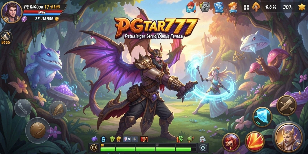 Menampilkan gameplay seru dari PGSTAR777 dengan berbagai tantangan petualangan.