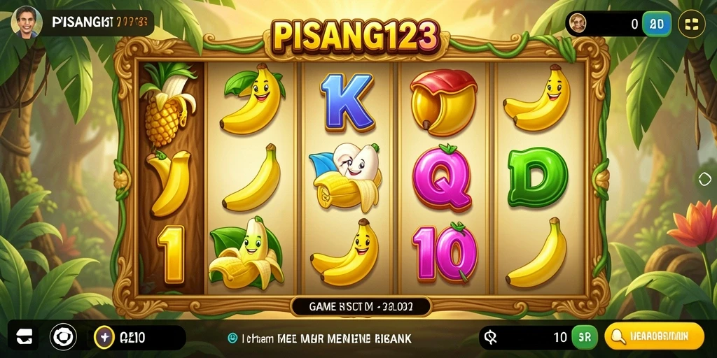 Screenshot gameplay PISANG123 yang penuh warna dan menarik.