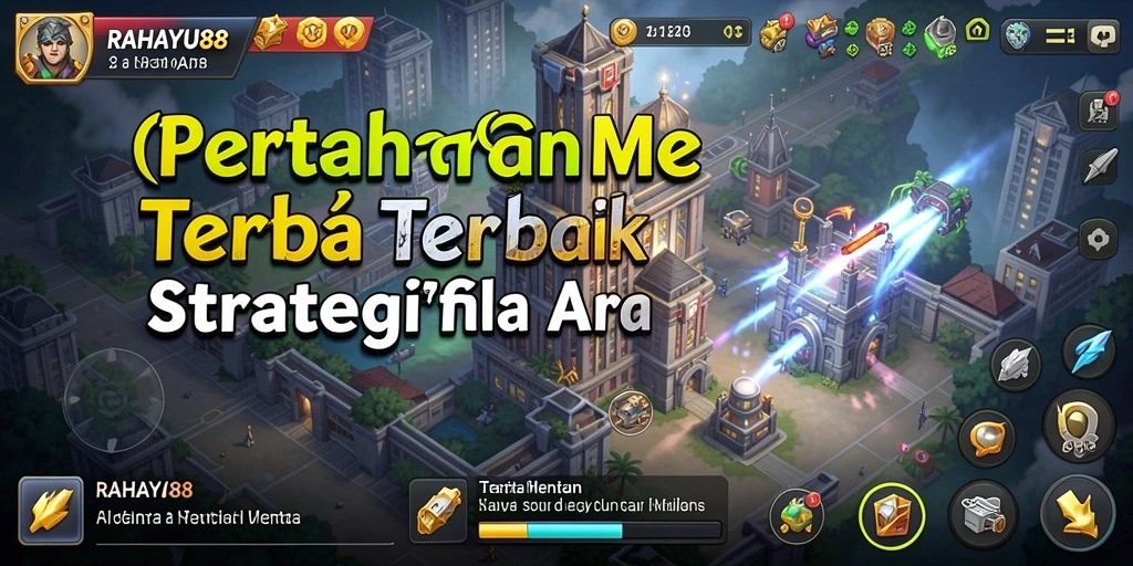 Tangkapan layar RAHAYU88 menampilkan pertarungan menara yang mendebarkan.