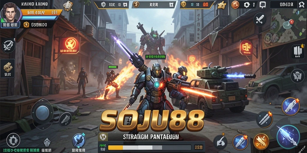 Tangkapan layar utama SOJU88 yang menunjukkan pertempuran strategis yang mendebarkan.