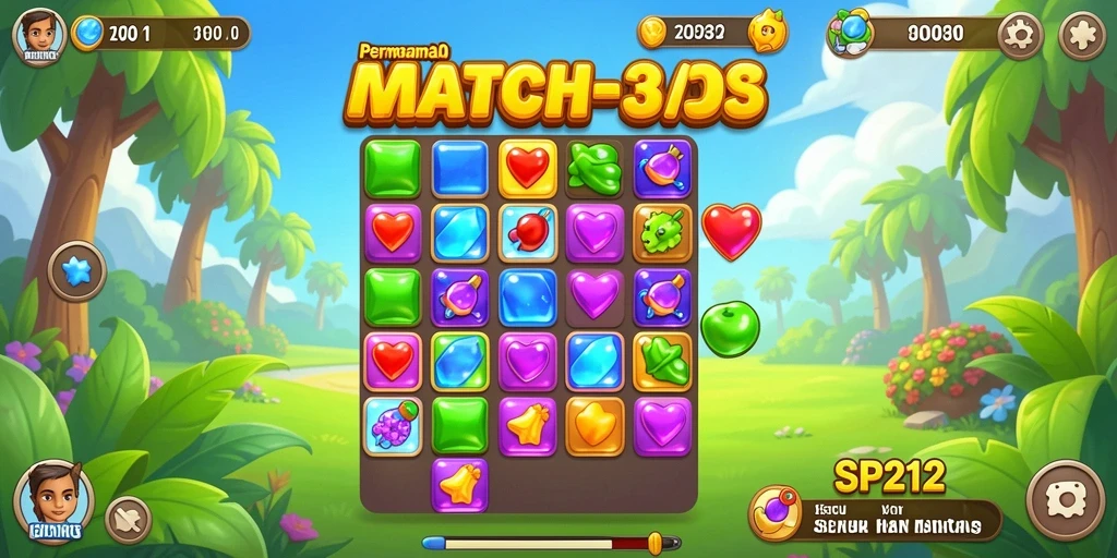 Tampilan gameplay SP212 yang menarik dan penuh warna.