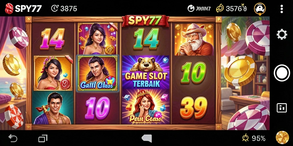 Gameplay SPY77 yang seru dan menegangkan saat memutar gulungan Slot.