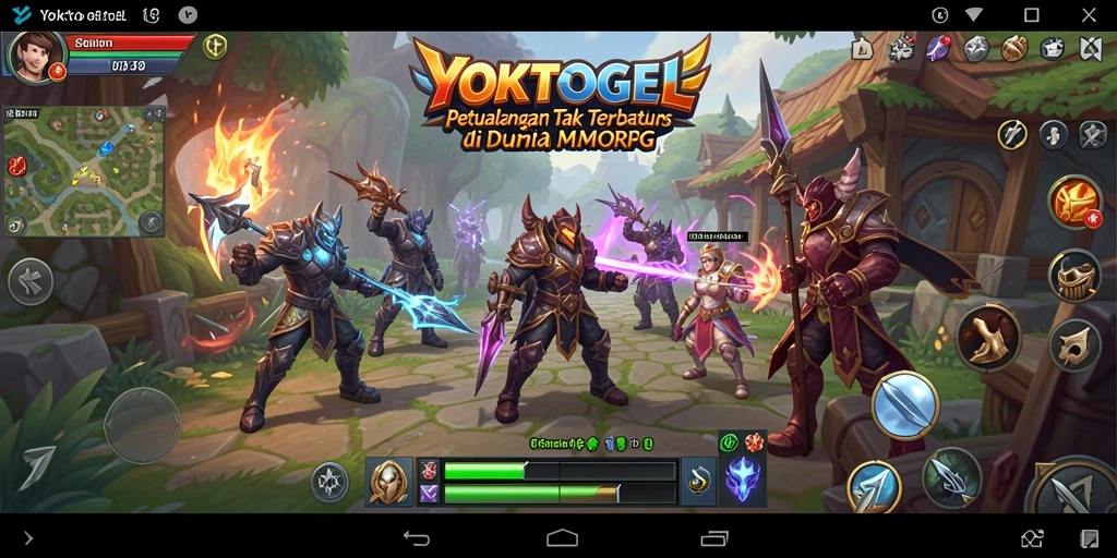 Tangkapan layar gameplay YOKTOGEL yang menunjukkan aksi pertempuran seru.